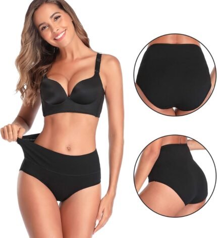 Annenmy Womens Cotton Underwear High Waisted Full Briefs Soft Stretch Breathable Ladies Panties Annenmy Womens Cotton Underwear High Waisted Full Briefs Soft Stretch Breathable Ladies Panties