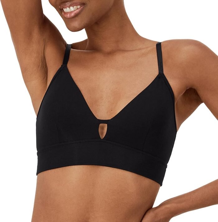 Hanes Women’s Originals Supersoft Triangle, Viscose from Bamboo Longline Bralette