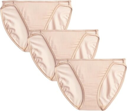 Vanity Fair Women’s Illumination String Bikini Panties, Silky Stretch & Satin Trim