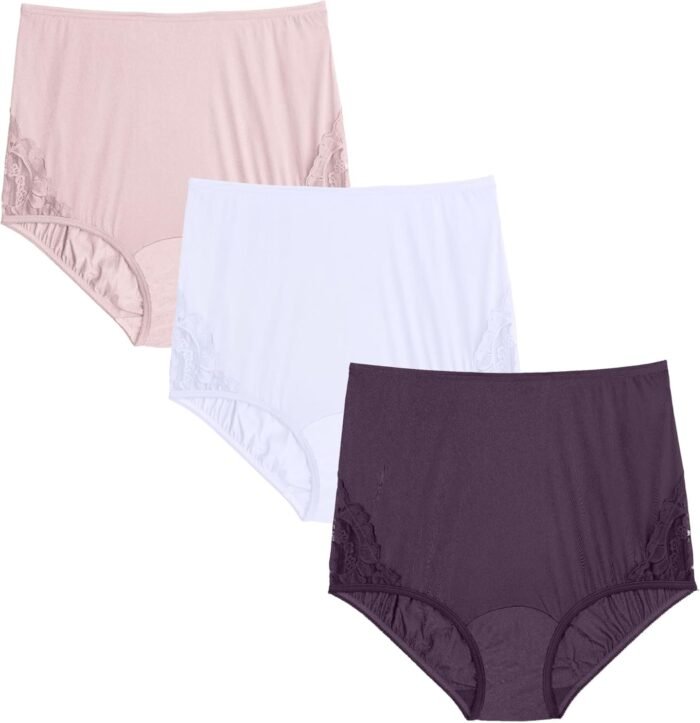 Vanity Fair Women’s High Waisted Underwear, Full Coverage Ladies Panties, Perfectly Yours Briefs