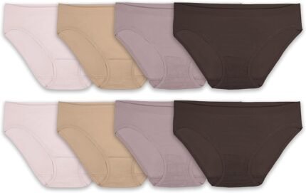 Fruit of the Loom Women’s Seamless 360 Stretch Bikini Panty, Assorted 8 Pack Fruit of the Loom Women’s Seamless 360 Stretch Bikini Panty, Assorted 8 Pack