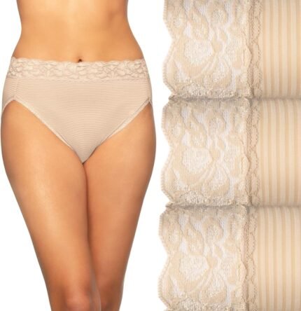 Vanity Fair Women’s Flattering Lace Panties: Lightweight & Silky with Superior Stretch Vanity Fair Women’s Flattering Lace Panties: Lightweight & Silky with Superior Stretch