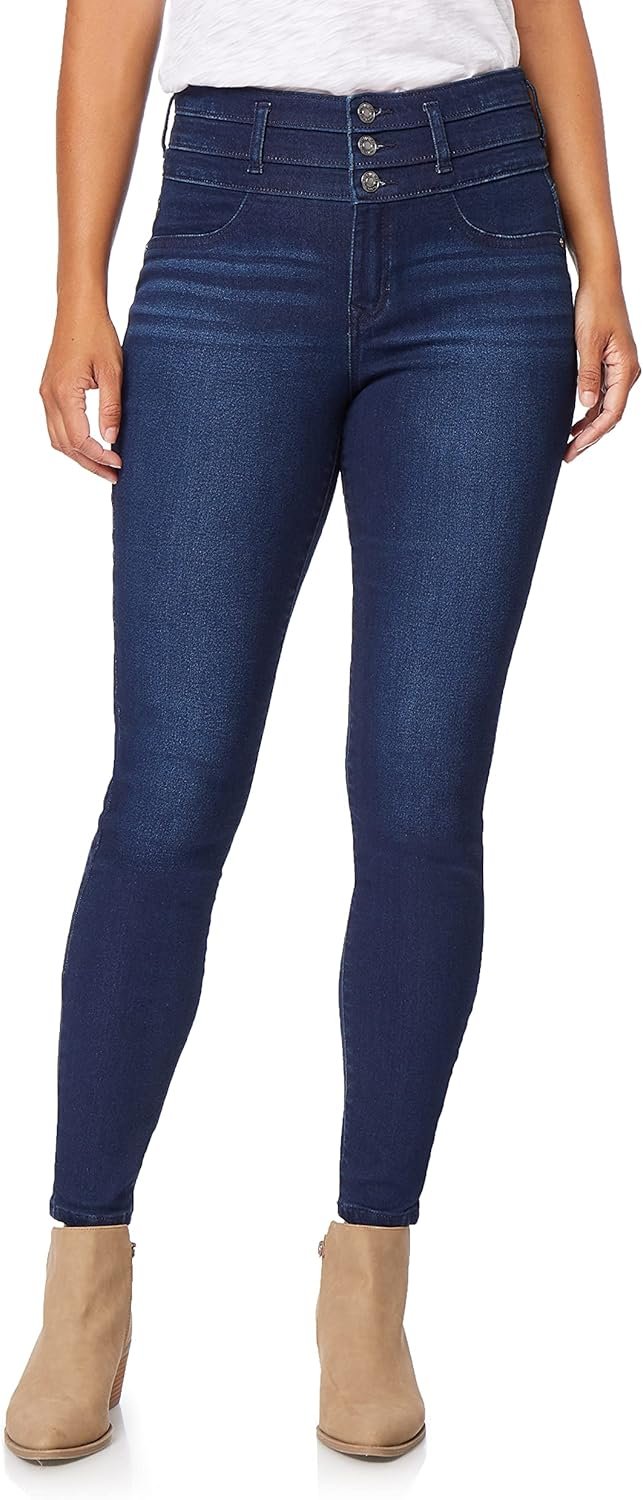 Angels Forever Young Evershape Skinny Jeans For Women – Mid-rise​​, Figure Enhancing Stretch Denim