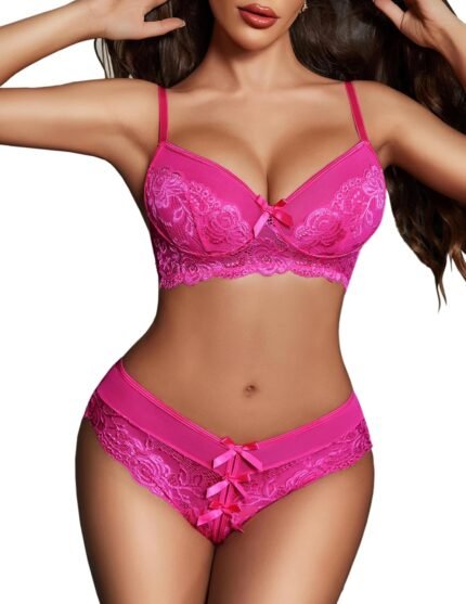 Avidlove Lingerie Set for Women Lace Bra and Panty Sets 2 Piece Lace Babydoll Outfits S-XXL Avidlove Lingerie Set for Women Lace Bra and Panty Sets 2 Piece Lace Babydoll Outfits S-XXL