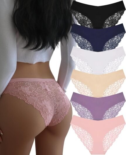 Sexy Cheeky Womens Underwear Comfortable Seamless Panties Luxurious Lace Bikini Briefs Sexy Cheeky Womens Underwear Comfortable Seamless Panties Luxurious Lace Bikini Briefs