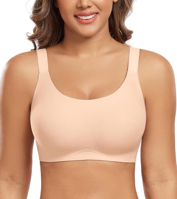 DotVol Women’s Seamless Wirefree Comfortable Full Coverage Everyday Bra