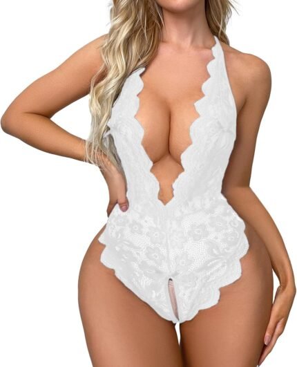 Lingerie Sets for Women Sexy Wireless Lingerie Set Bralette, Mini Skirt with G-String All Adjustable