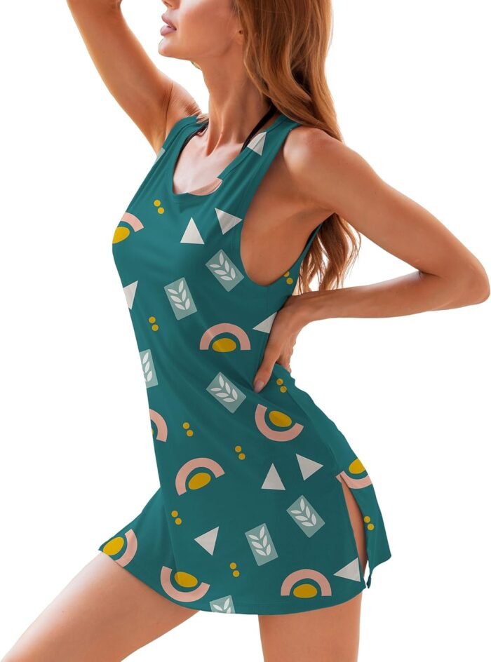 YYA Sexy Tank Nightgowns for Women Sleeveless Sleep Shirts Chemise Night Lingerie Dress S-XXL