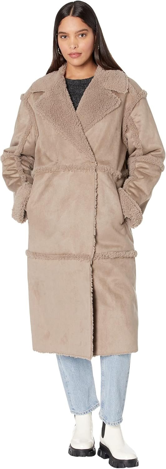 UGG Women’s Takara Long Faux Twinface Coat