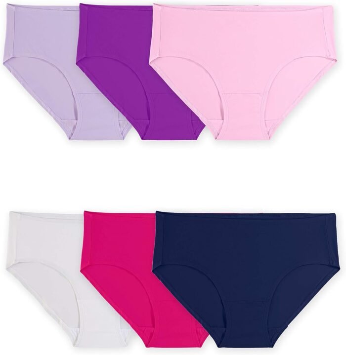 Fruit of the Loom Women’s 360° Stretch Underwear, High Performance Stretch for Effortless Comfort, Available in Plus Size