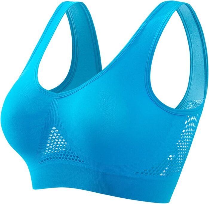 Sports Bras for Women High Support Full Coverage Anti Sagging Bra Plus Size Wireless Comfort Yoga Gym Lift up Air Bra