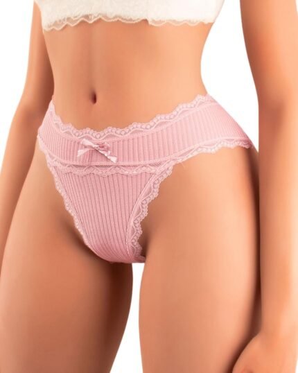 Women Underwear Floral Lace Thongs Mid Waist Panties Briefs Women Underwear Floral Lace Thongs Mid Waist Panties Briefs