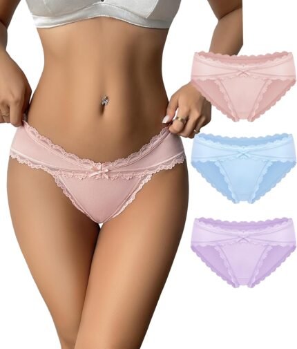 Avidlove Womens Underwear Cotton Panties Cheeky Bikini Underpanties Lace Stretch Hipster Briefs Multipack Avidlove Womens Underwear Cotton Panties Cheeky Bikini Underpanties Lace Stretch Hipster Briefs Multipack
