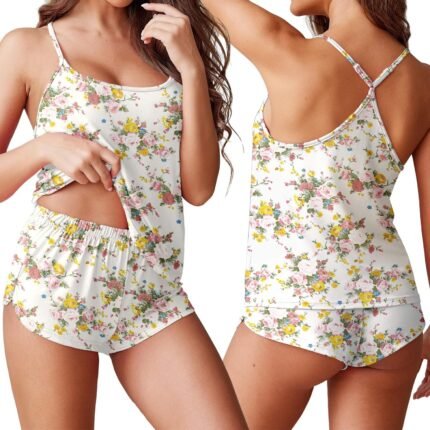 Ekouaer Womens Cami Pajama Sets Soft Shorts Lingerie Set Camisole 2 Piece Cami Shorts Pj Nightwear Ekouaer Womens Cami Pajama Sets Soft Shorts Lingerie Set Camisole 2 Piece Cami Shorts Pj Nightwear