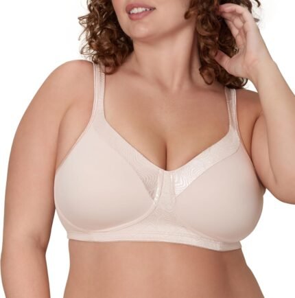 Playtex Women’s 18 Hour Wireless Bra, Full Coverage Cool and Breathable T-Shirt Bra with 360 Support