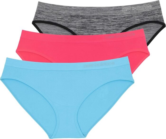 New Balance Women’s Ultra Comfort Performance Seamless Bikini Underwear (3 Pack)