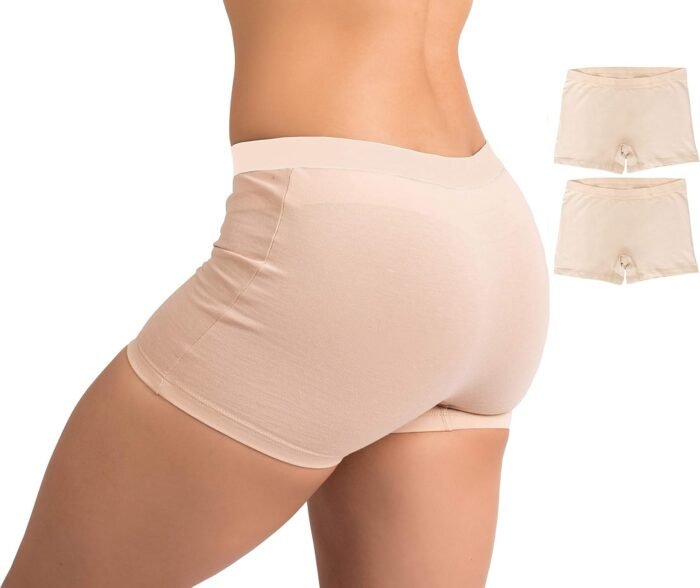 EVARI Women’s Boyshort Panties Comfortable Cotton Underwear Pack of 5 OR Pack of 2 OR Pack of 3