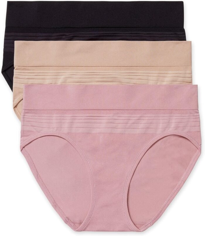 Warner’s Women’s Blissful Benefits Dig-Free Seamless Hipster 3-Pack Ru7323w