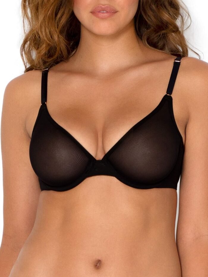 Smart & Sexy Sheer Mesh Demi Underwire Bra – Available in Single or 2-Pack, Flirty & Supportive