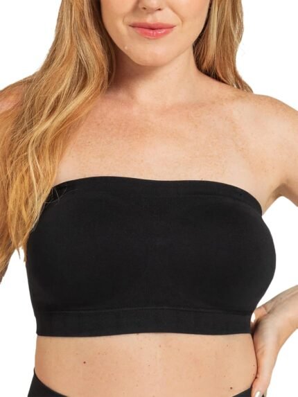 SHAPERMINT Strapless Bra – Bandeau top, Strapless Bras for Women, Plus Size Lingerie for Women, Free Clear Bra Straps