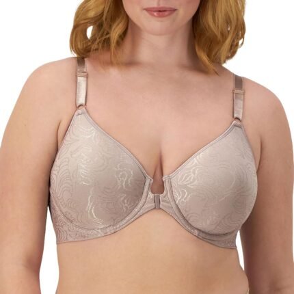 Bali Women’s Underwire Shaping Bra, Comfort Revolution T-shirt Bra, Front-close Bra