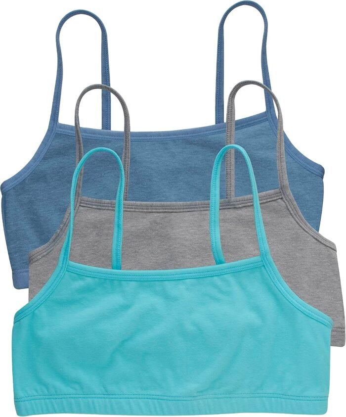 Hanes Women’s Cotton String Bralette (3 Pack)