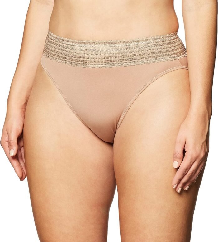 Warner’s Women’s No Pinching, No Problems Dig-Free Comfort Waist with Lace Microfiber Hi-Cut 5109j