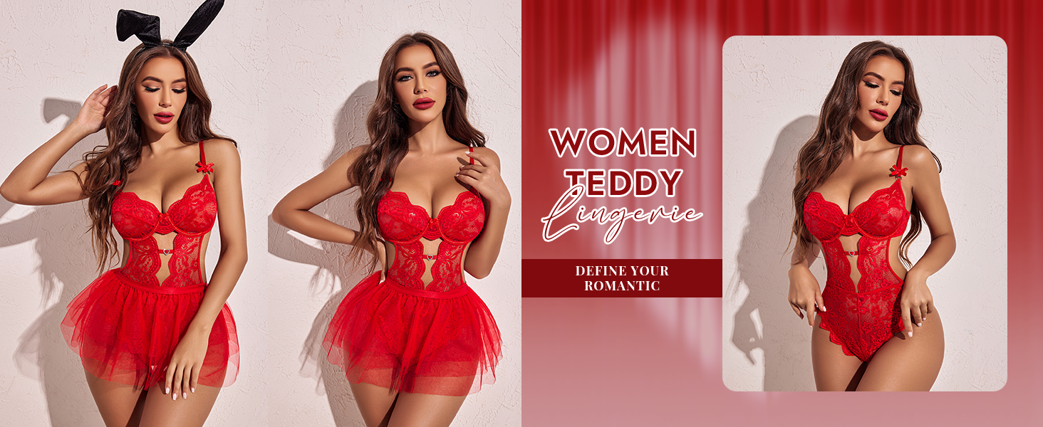 lace teddy lingerie 