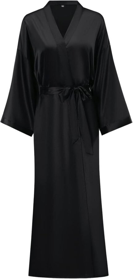 🔹 soft satin robe