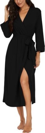 🔹 high-end chiffon robe.