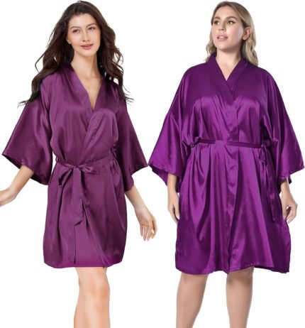 🔹 high-end chiffon robe.