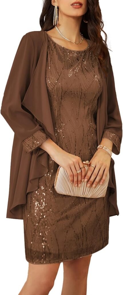 GRACE KARIN Sequin Gown for W…