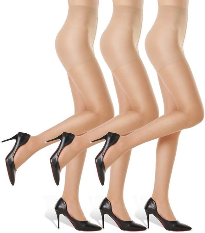 G&Y 3 Pairs Ladies’s Sheer Tigh…