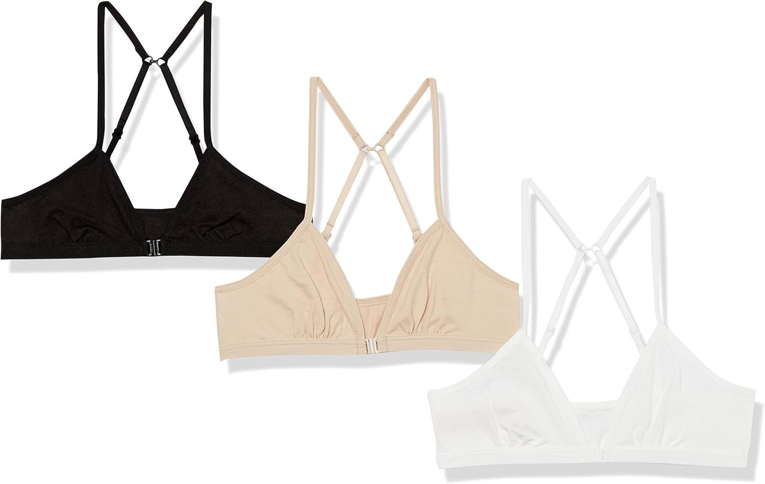 Fruit of the Loom Huge Women’ Cotton Convertible Bralette, 3-Pack
