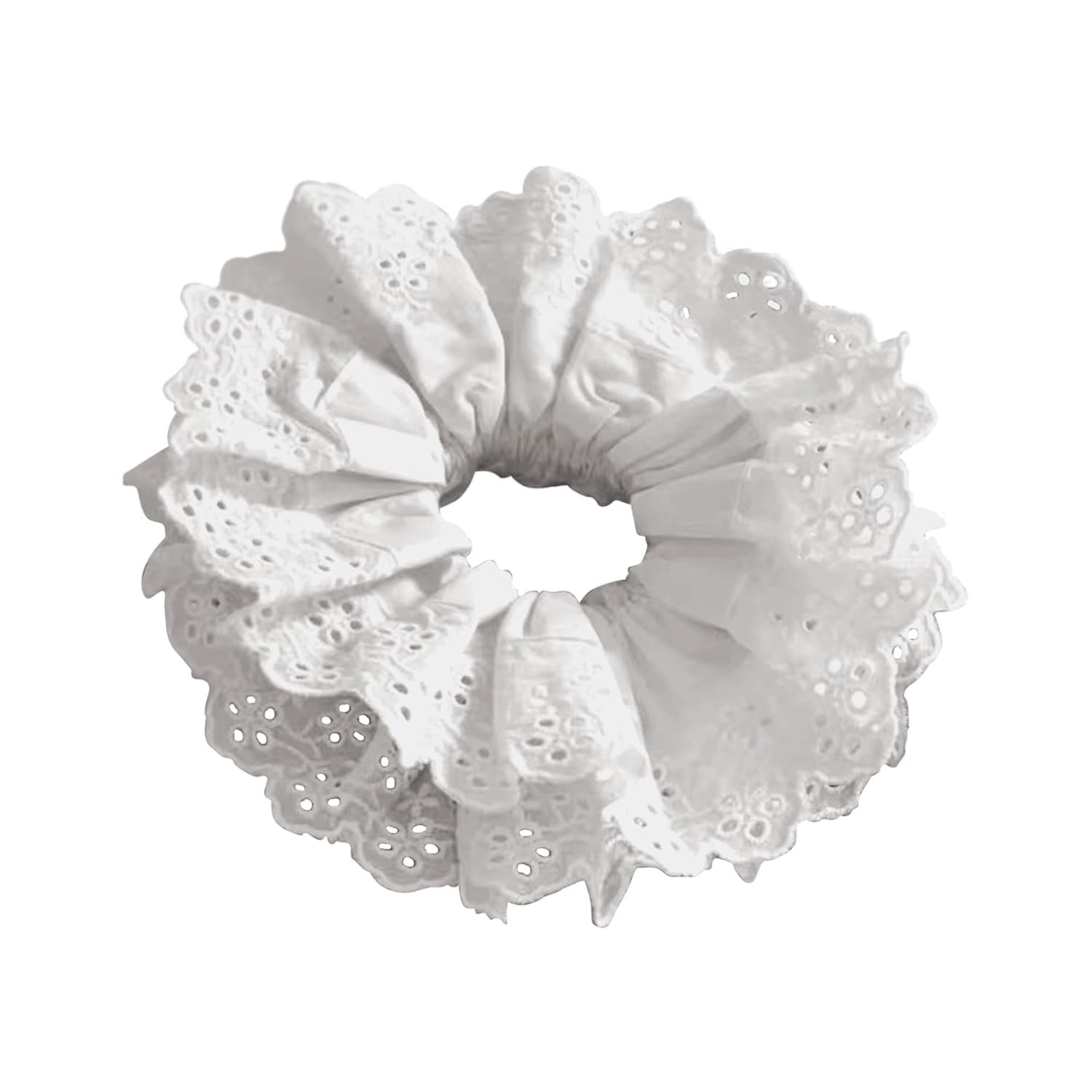 White Hair Ties for Ladies – Hair Scrunchies Women 1-Piece Set – White Lace Design – Premium Material Ponytail Holder Hair Tie,Hair Equipment White Hair Ties for Ladies – Hair Scrunchies Women 1-Piece Set – White Lace Design – Premium Material Ponytail Holder Hair Tie,Hair Equipment