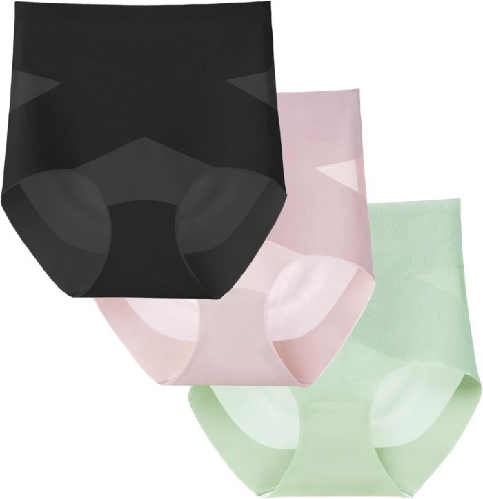 Excessive Waist Seamless Shapewear Underwear for Girls,Breathable No-Present Tummy Management Physique Shaper Briefs
