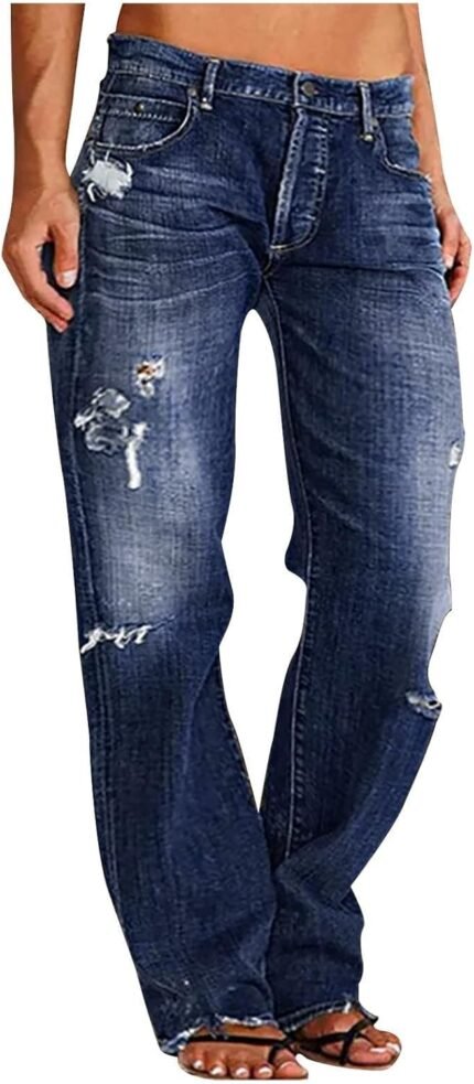 ChicCrate Denims for Girls Broad Leg Pants Fashionable Bell Backside Sweatpants Saggy Barrel Denims Cargo Pants Sweat Pants