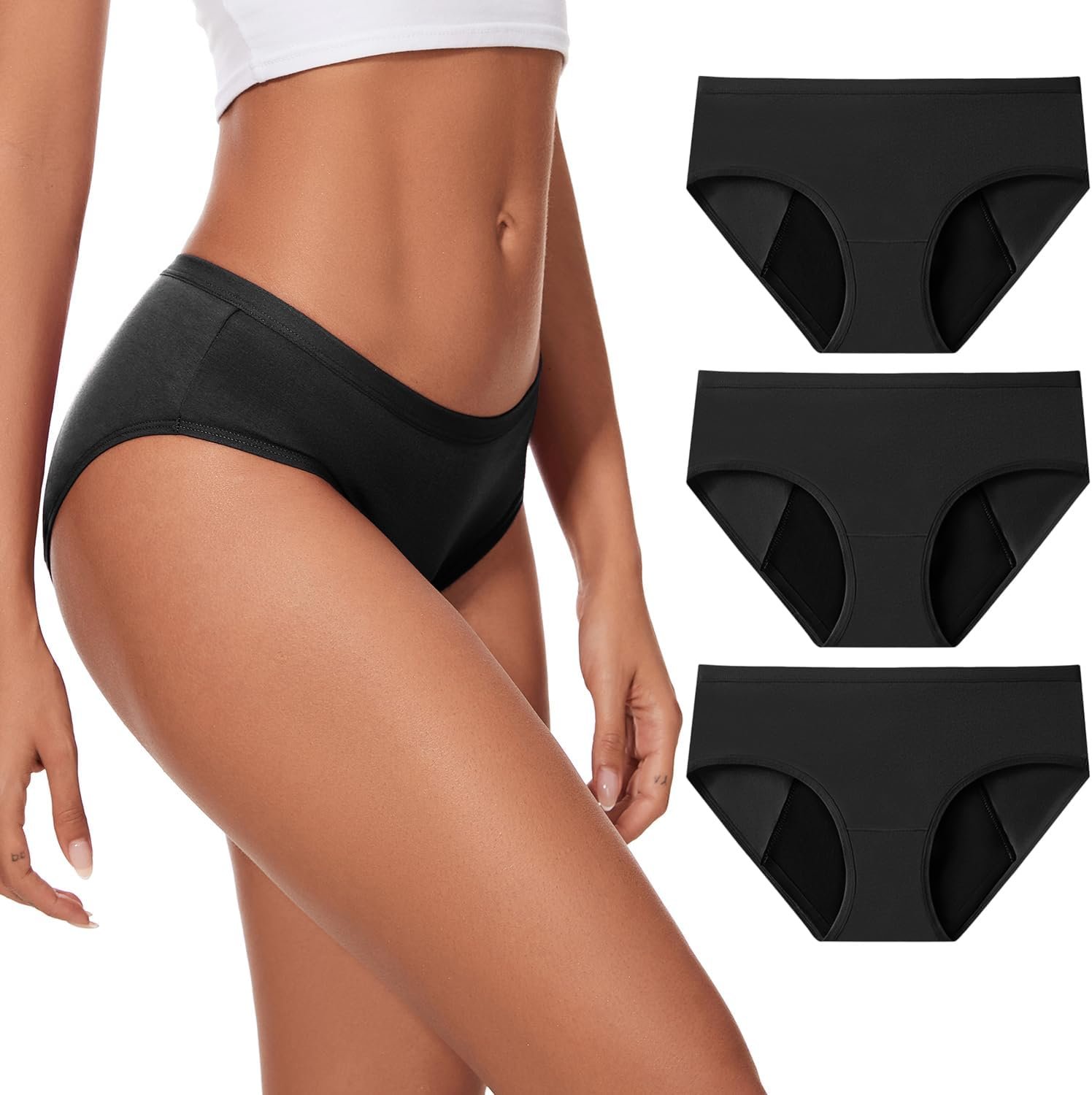 No-side-leaks Leakproof 2.0 Heavy Move Interval Underwear for Ladies