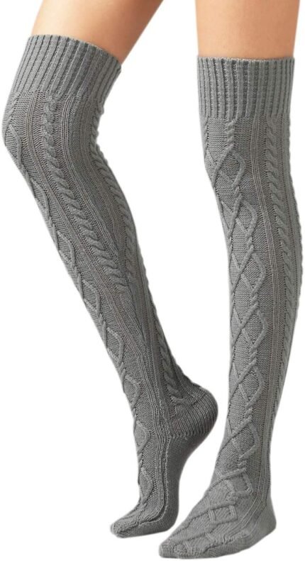 SherryDC Girls’s Cable Knit Thigh Excessive Boot Socks Further Lengthy Winter Stockings Leg Heaters SherryDC Girls’s Cable Knit Thigh Excessive Boot Socks Further Lengthy Winter Stockings Leg Heaters