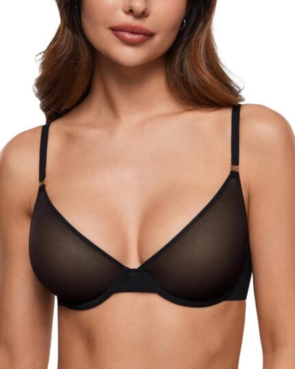 INLYRIC Girls’s Cosnufy Sheer Balconette Bra Demi Unlined Plunge Mesh See By means of Attractive Bras Underwire INLYRIC Girls’s Cosnufy Sheer Balconette Bra Demi Unlined Plunge Mesh See By means of Attractive Bras Underwire
