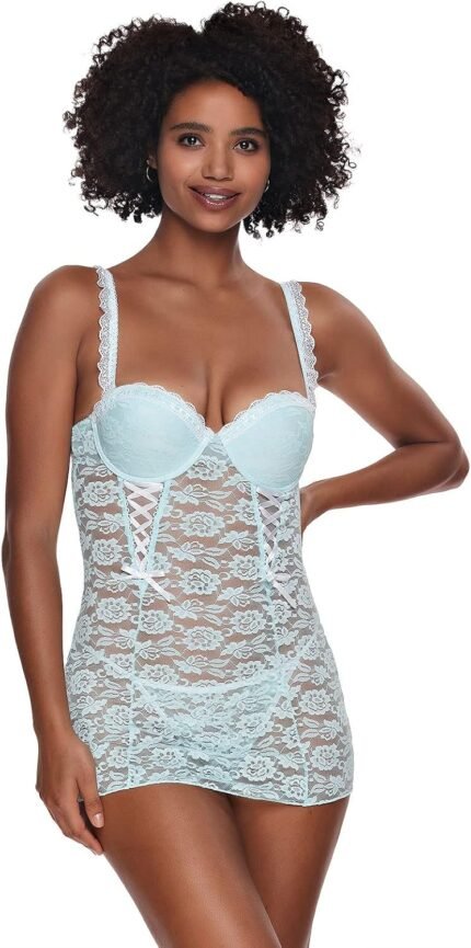 Jezebel Girls’s Rachel Chemise with G-String
