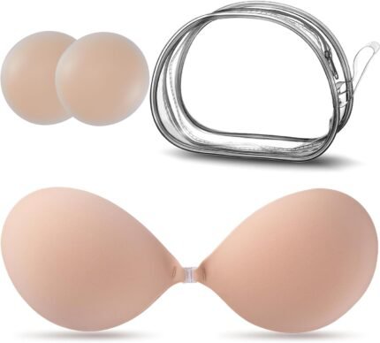 Sticky Bra,Self-Adhesive Bra,Strapless Bra Invisible Push up Raise Silicone Bras for Backless Gown Sticky Bra,Self-Adhesive Bra,Strapless Bra Invisible Push up Raise Silicone Bras for Backless Gown