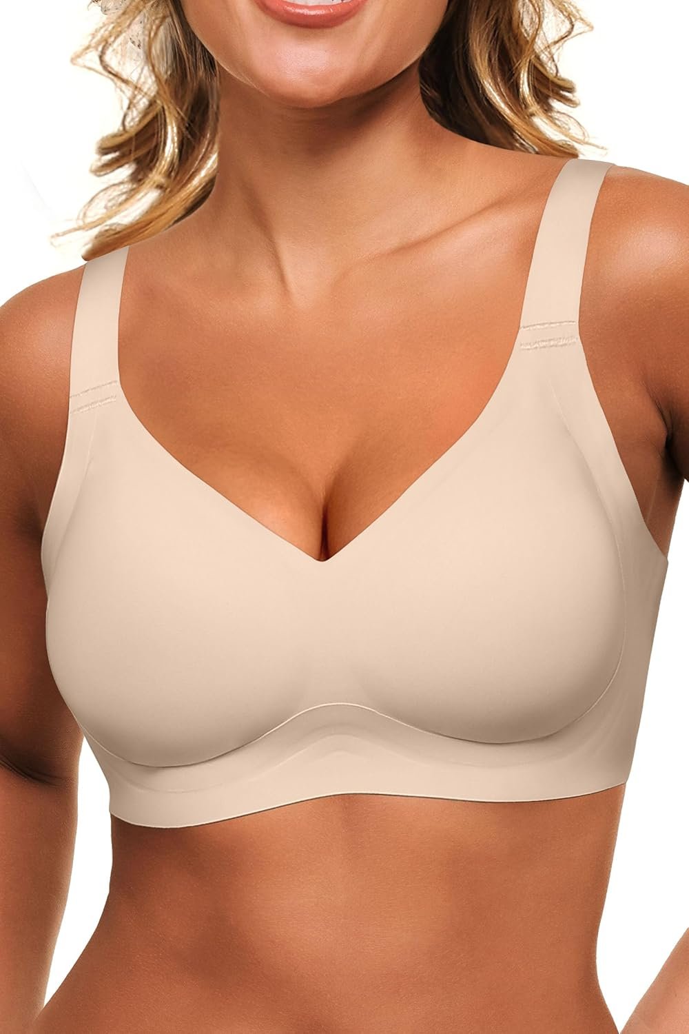 HORISUN Wi-fi Bras for Girls Comfortable Snug No UnderwireT Shirt Bra Seamless Full Protection Bras with Help