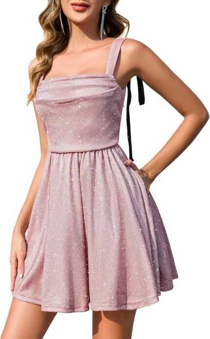 BeryLove Women Sequin Prom Dre…