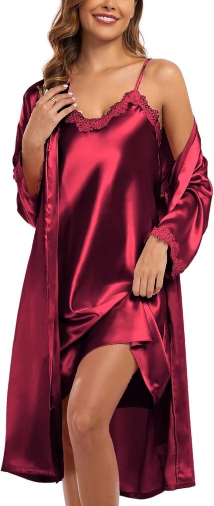 🔹 elegant silk robe