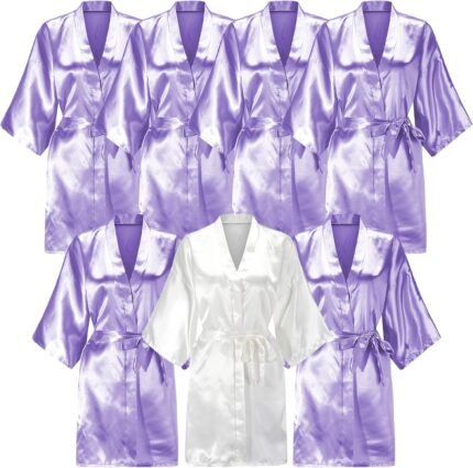 🔹 high-end chiffon robe.