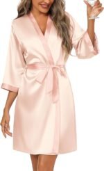 🔹 soft satin robe