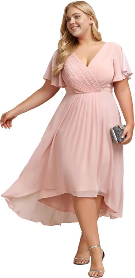 Ever-Pretty A Line V Neck Chif…
