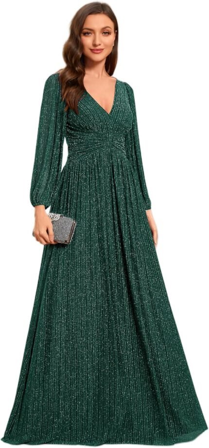 long sleeve evening dresses
