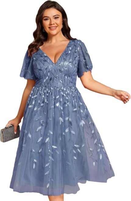 Ever-Pretty Women’s V Neck Sho…